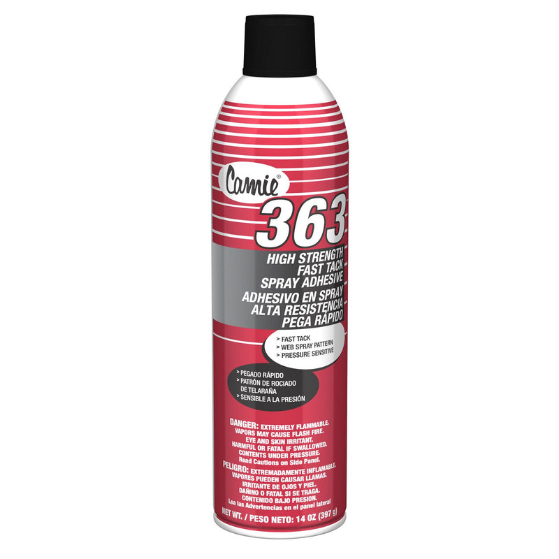 Camie 363 High Strength Fast Tack Spray Adhesive, 14 oz, 12/Carton (CGC363) Case of 12