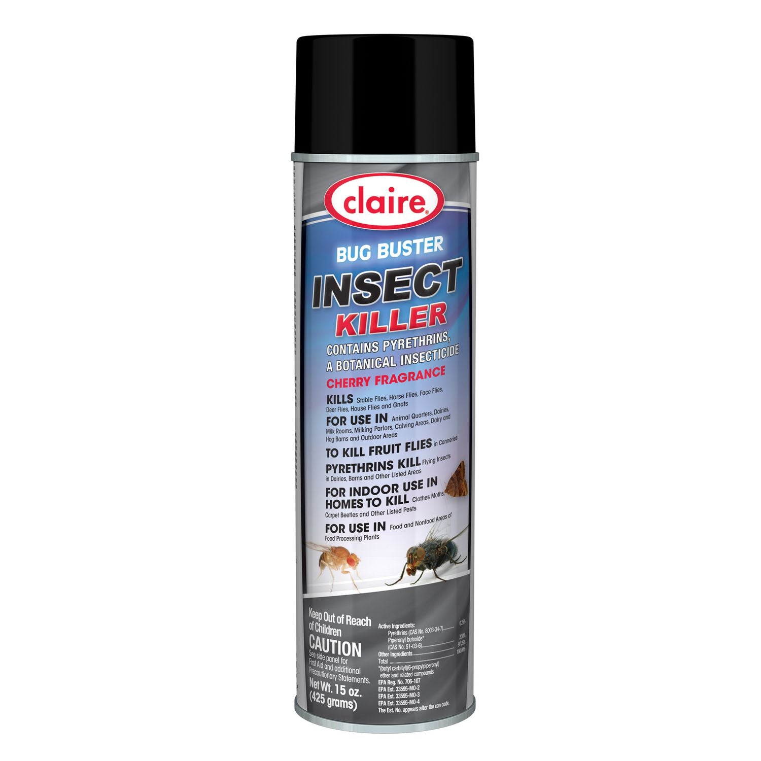 Claire® Bug Buster Insect Killer, 15 oz Aerosol Spray, 12/Carton (CGC2 ...