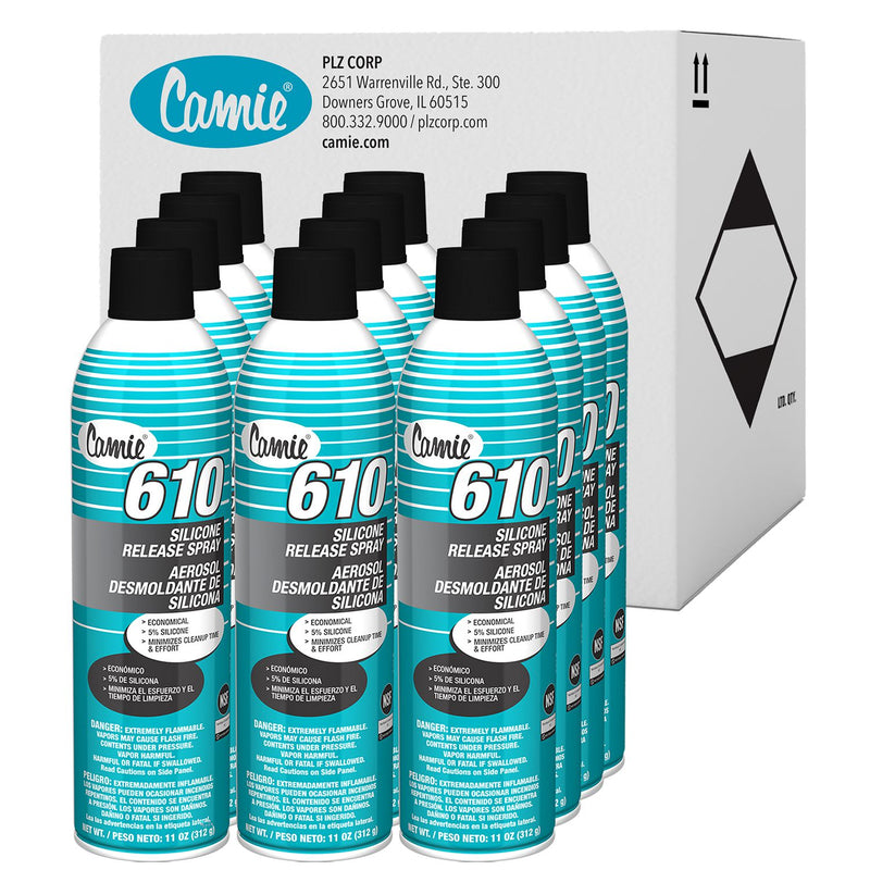 Camie 610 Silicone Release Agent, 11 oz Aerosol Can, 12/Carton (CGC610) Case of 12