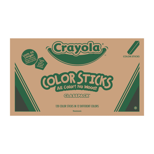Crayola Color Sticks Classpack Set, Assorted Lead and Barrel Colors, 120/Pack (CYO687504) Pack of 120