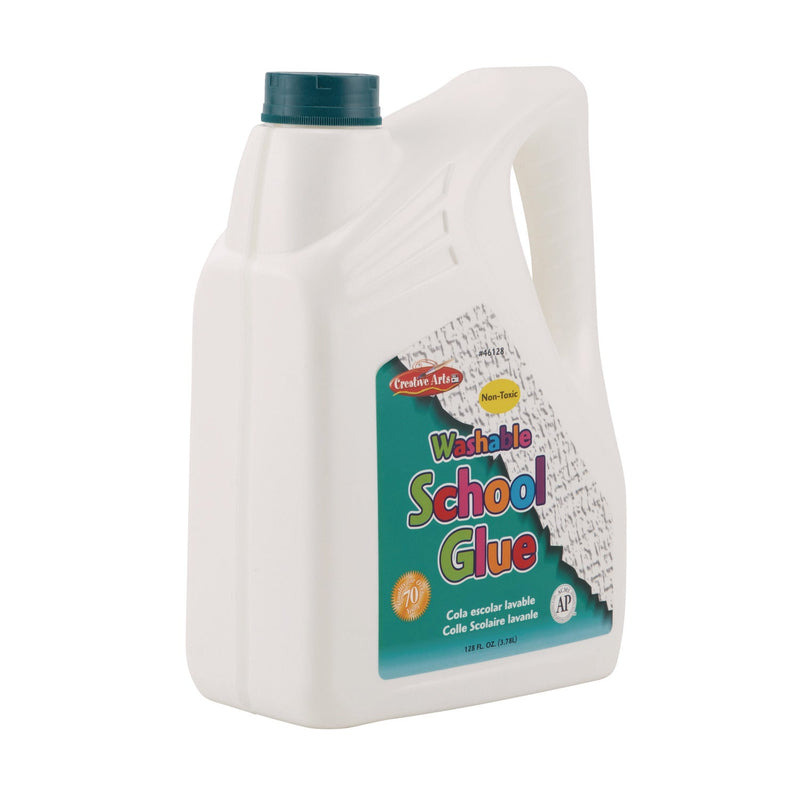 Creative Arts® School Glue, 1 gal Bottle, Dries Clear (LEO46128) Each