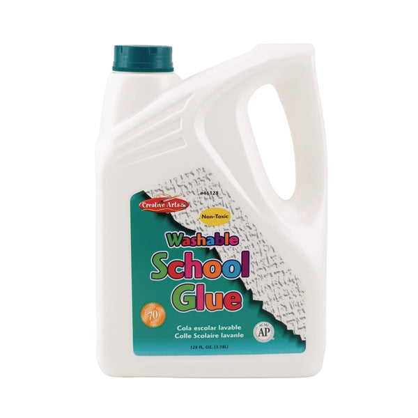 Creative Arts® School Glue, 1 gal Bottle, Dries Clear (LEO46128) Each