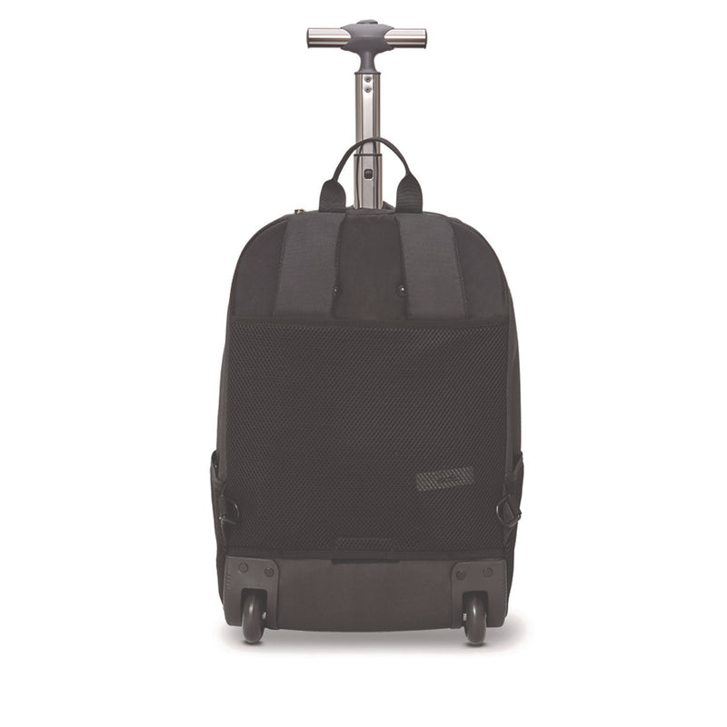 SOLO Bleecker Recycled Rolling Backpack, Fits Devices Up to 15.6", 12.5 x 8 x 19, Dark Gray (USLUBN7864) Each