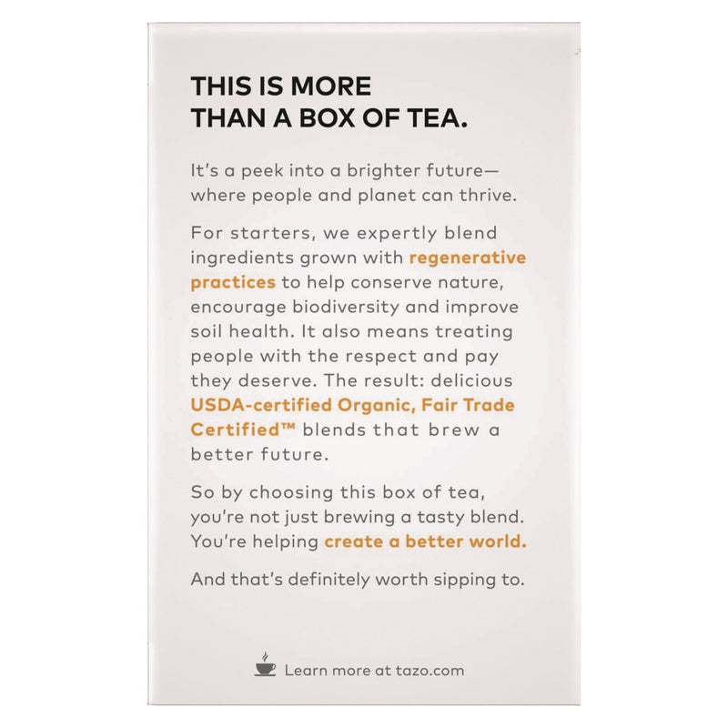 Seattle's Best Tea Bags, Organic Chai, 16/Box, 6 Boxes/Carton (TZO00305) Case of 96