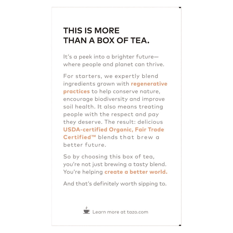 Seattle's Best Tea Bags, Organic Refresh Mint, 16/Box, 6 Boxes/Carton (TZO00350) Case of 96
