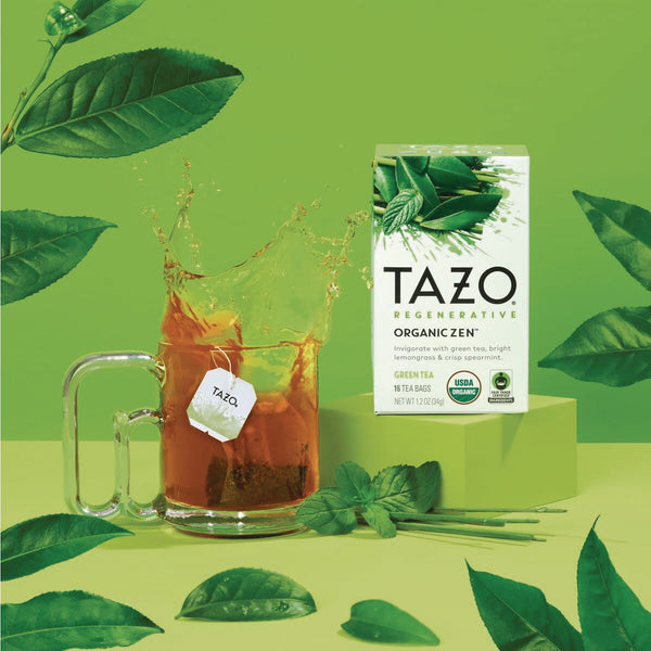 Seattle's Best Tea Bags, Organic Zen, 16/Box, 6 Boxes/Carton (TZO00309) Case of 96
