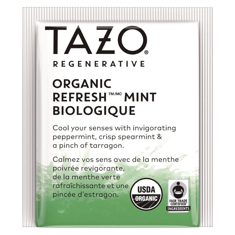 Seattle's Best Tea Bags, Organic Refresh Mint, 16/Box, 6 Boxes/Carton (TZO00350) Case of 96