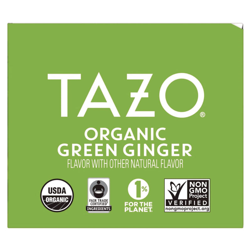 Seattle's Best Tea Bags, Organic Green Ginger, 16/Box, 6 Boxes/Carton (TZO00356) Case of 96