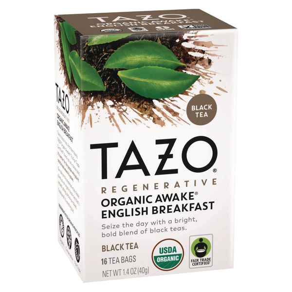 Seattle's Best Tea Bags, Organic Awake English Breakfast, 16/Box, 6 Boxes/Carton (TZO00303) Case of 96