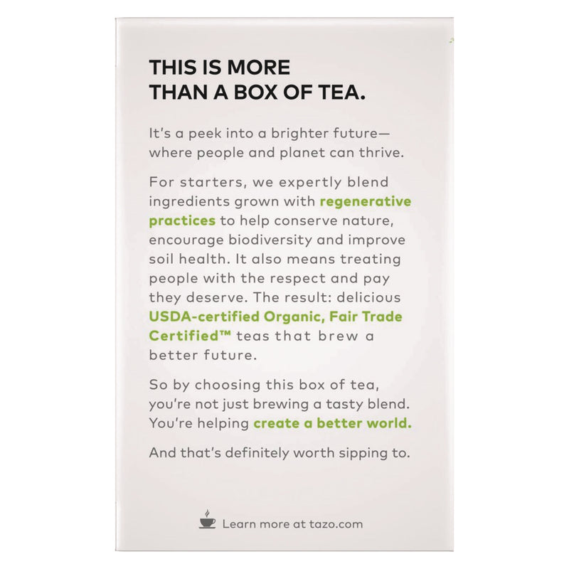 Seattle's Best Tea Bags, Organic Zen, 16/Box, 6 Boxes/Carton (TZO00309) Case of 96