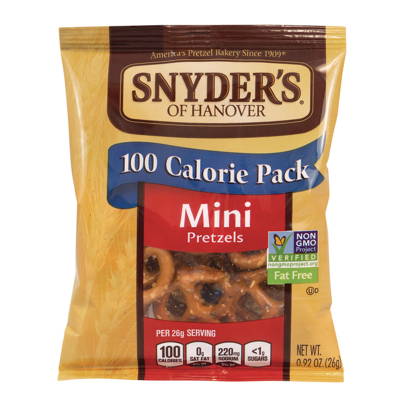 Snyder Manufacturing, Inc. Mini Pretzels. 0.92 oz Pack, 36 Packs/Box, 2 Boxes/Carton (GRR60004087) Case of 72