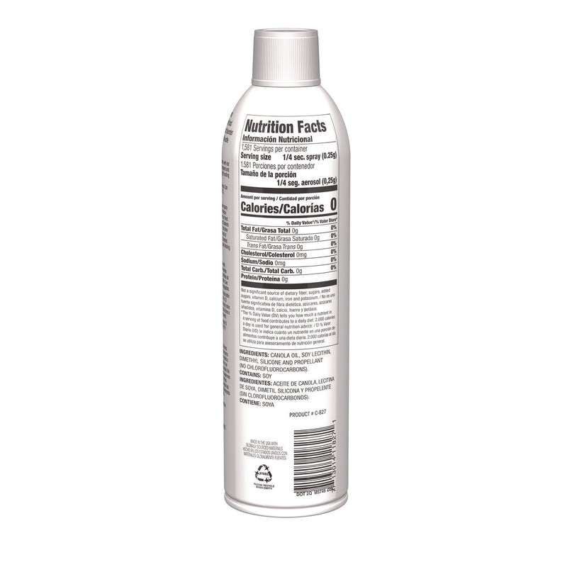 Claire Canola Oil Cooking Spray, 17 oz Aerosol Spray Can, 6/Carton (CGC8276) Case of 6