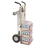 Cosco® 3-in-1 Convertible Hand Truck, 800 lb to 1,000 lb Capacity, 21.06 x 21.85 x 48.03, Aluminum (CSC12312ABL1E) Each