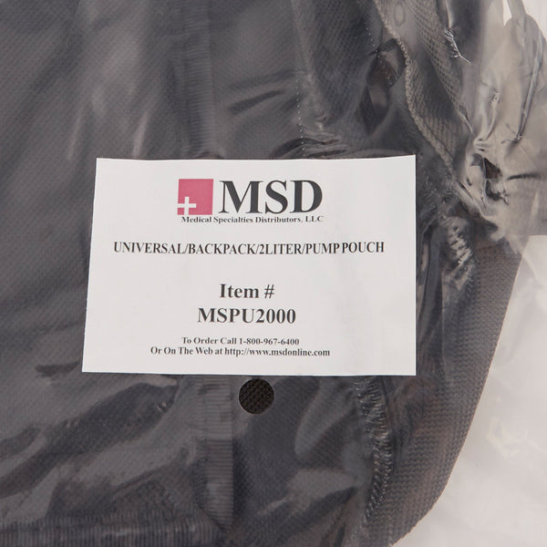 McKesson Feeding Pump Pouch Black, Capacity 1000 to 2000 mL, Pump Pocket, Outside Window, 3 X 9 X 18 Inch (1140269_EA) 1/EA