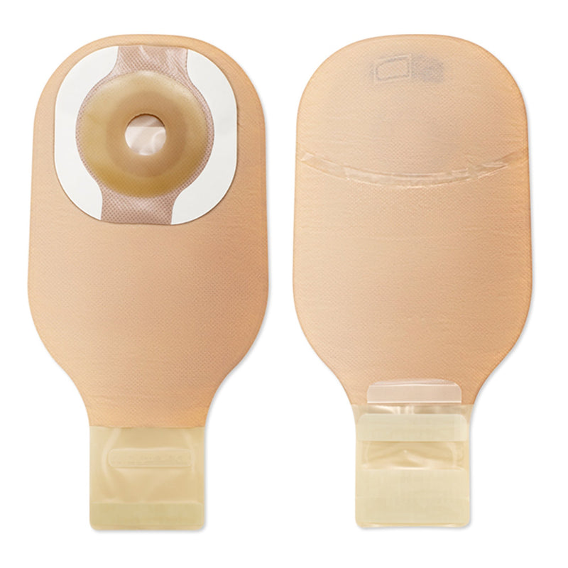 Premier™ Ostomy Pouch One-Piece System 12 Inch Length Flat, Pre-Cut 1-3/8 Inch Stoma Drainable (1043818_BX) 10/BX