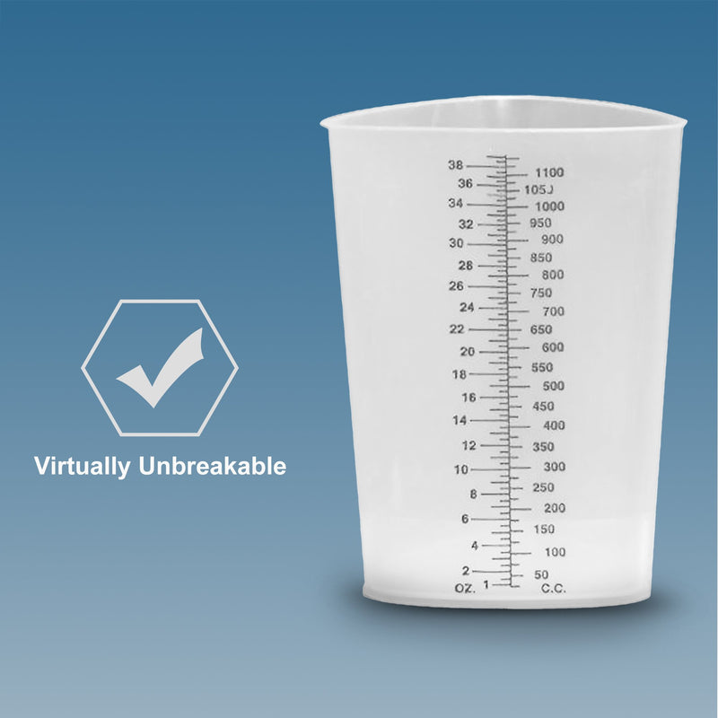 Plasti-Grad® Graduated Beaker Triangular Polypropylene 1,200 mL (320504_CS) 200/CS