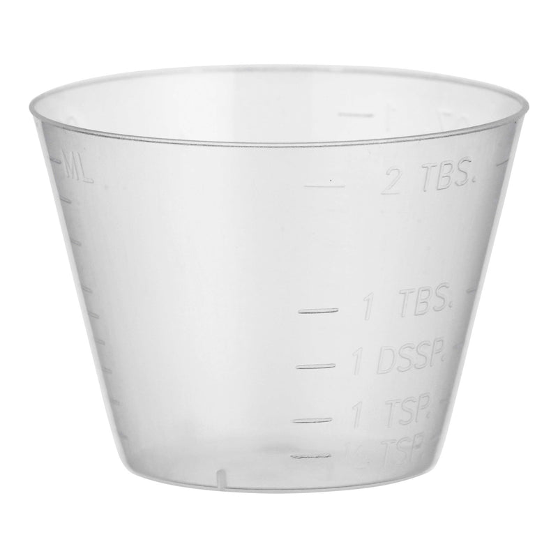 McKesson Medicine Cup 1 oz. Translucent Plastic Disposable NonSterile (1228933_SL) 100/SL