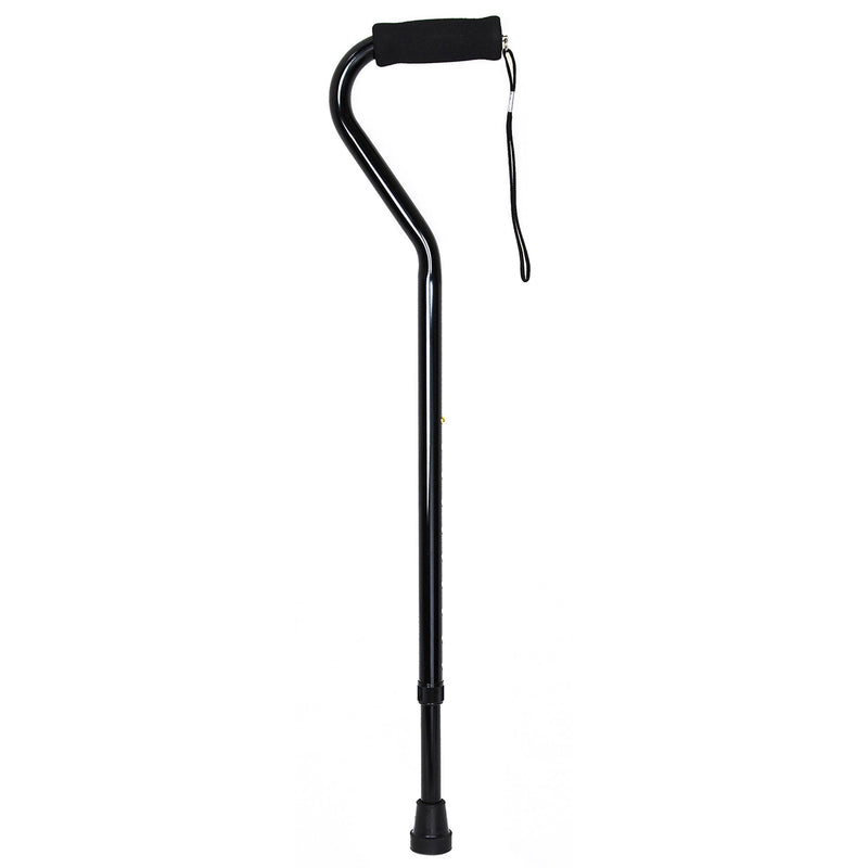 McKesson Offset Cane Aluminum 30 to 39 Inch Height Black (1065214_EA) 1/EA