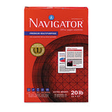 Navigator® Premium Multipurpose Copy Paper, 97 Bright, 20 lb Bond Weight, 11 x 17, White, 500 Sheets/Ream, 5 Reams/Carton (SNANMP1720) 5 Reams