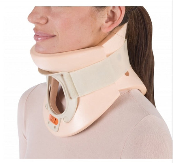 ProCare® California Rigid Cervical Collar Preformed Adult Large Two-Piece / Trachea Opening 3-1/4 Inch Height 16 to 19 Inch Neck Circumference (410224_EA) 1/EA