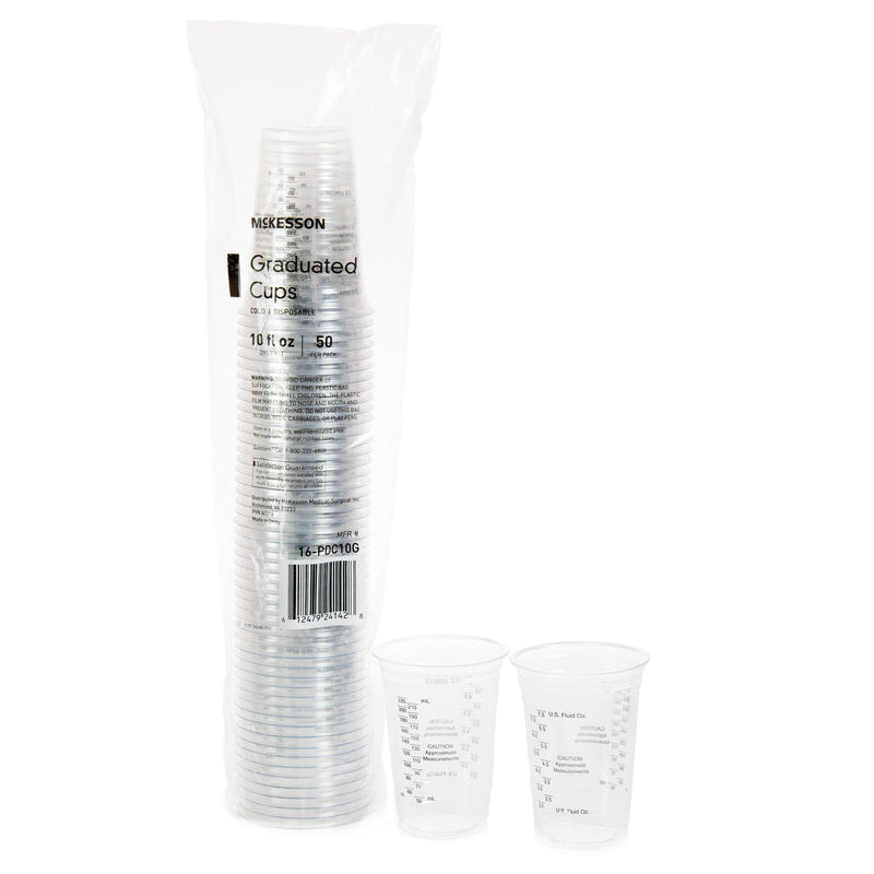 McKesson Drinking Cup 10 oz. Clear Polyethylene Disposable (1127772_CS) 1000/CS