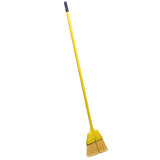 Impact® Small Angled Broom w/ Plastic Bristles & Aluminum Handle, Yellow, 6/Case (IMP91526) Case of 6