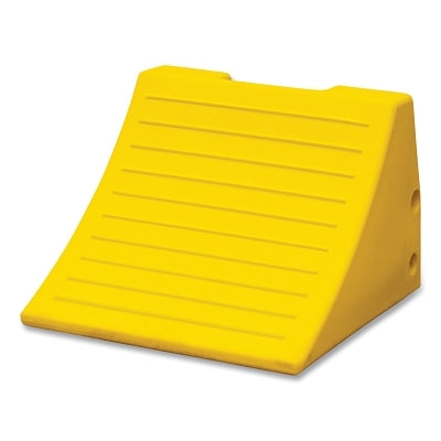 Checkers Heavy Duty Wheel Chock, 245000 lb Load Capacity, 46 in to 65 in Tires, Yellow (916-MC3009) Each
