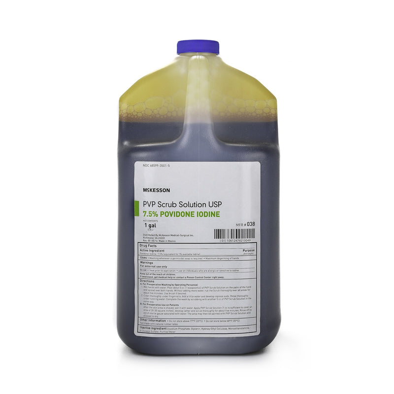 McKesson Surgical Scrub Solution 1 gal. Jug 7.5% Strength Povidone-Iodine NonSterile (863167_EA) 1/EA