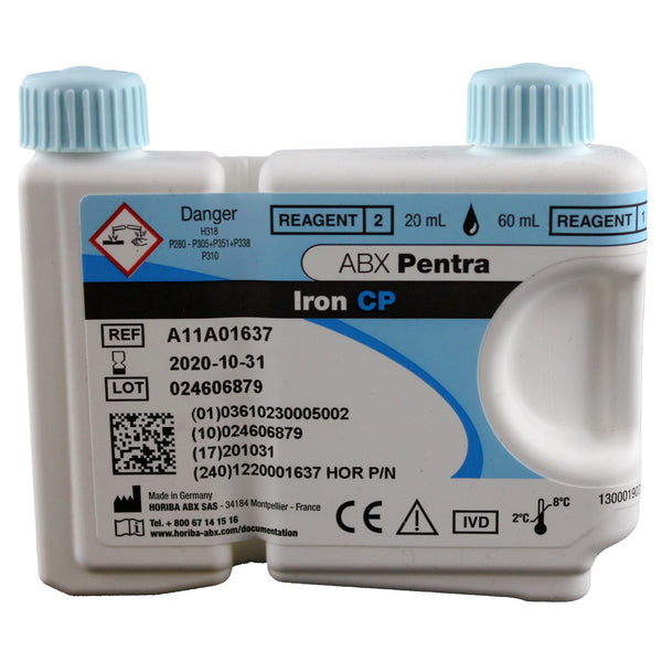 ABX Pentra™ General Chemistry Reagent Iron For ABX Pentra 400 Clinical Chemistry Analyzer 327 Tests (721496_EA) 1/EA