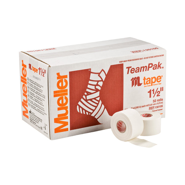 Mueller® Mtape Athletic Tape White 1-1/2 Inch X 15 Yard Cotton / Zinc Oxide NonSterile (351717_CS) 32/CS