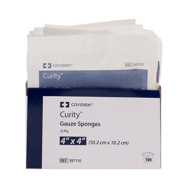 Curity™ Gauze Sponge 4 X 4 Inch 12-Ply Sterile 10 per Pouch (807703_PK) 1/PK