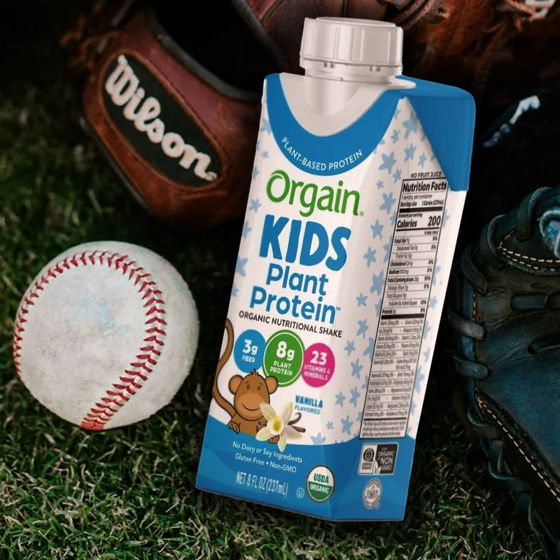 Orgain® Kids Plant Protein™ Nutritional Shake Pediatric Oral Supplement Vanilla Flavor 8 oz. Carton Liquid Plant Based (1196796_EA) 1/EA