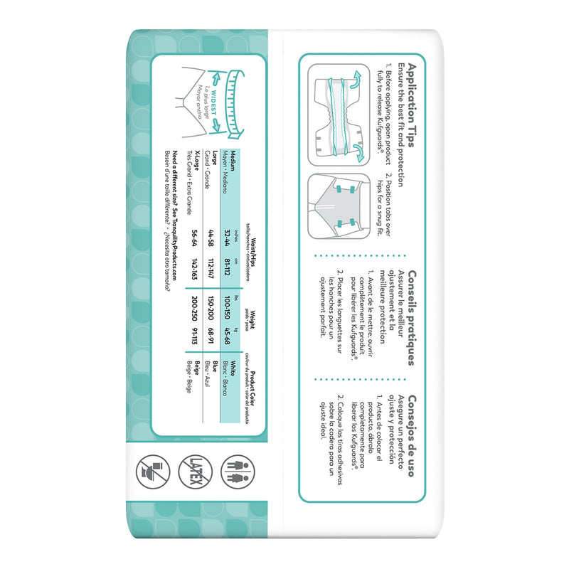 Tranquility® Essential Unisex Incontinence Brief Medium Disposable Moderate Absorbency (884706_CS) 100/CS