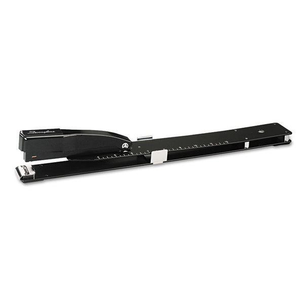 Swingline® Heavy-Duty Long Reach Stapler, 20-Sheet Capacity, 12" Throat, Black (SWI34121)