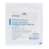 McKesson Gauze Sponge 4 X 4 Inch 8-Ply Sterile 2 per Pack (447085_CS) 600/CS