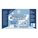 SPC Incontinence Liner 12 Inch Length Moderate Absorbency Thermal Bonded Core One Size Fits Most (1122832_CS) 180/CS