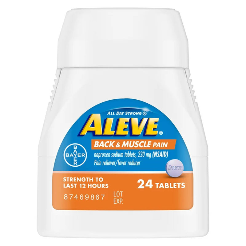 Aleve® Back Pain Relief 220 mg Strength Naproxen Sodium Tablet 24 per Bottle (1229958_BT) 1/BT