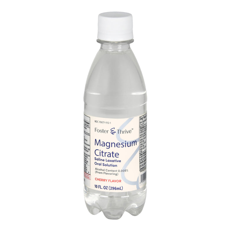 Foster & Thrive™ Laxative Cherry Flavor Oral Solution 10 oz. Magnesium Citrate (1235089_EA) 1/EA