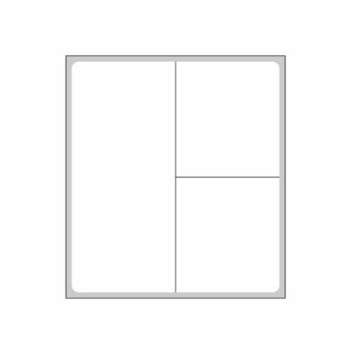 PDC® Blank Label Thermal Paper White Permanent 2-1/4 X 2-1/2 Inch (1205575_RL) 1/RL