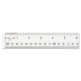 Westcott® Clear Flexible Acrylic Ruler, Standard/Metric, 12" Long, Clear (ACM10562)