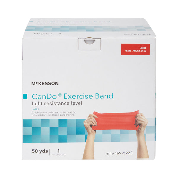 McKesson CanDo® Exercise Resistance Band Red 5 Inch X 50 Yard Light Resistance (1073311_EA) 1/EA