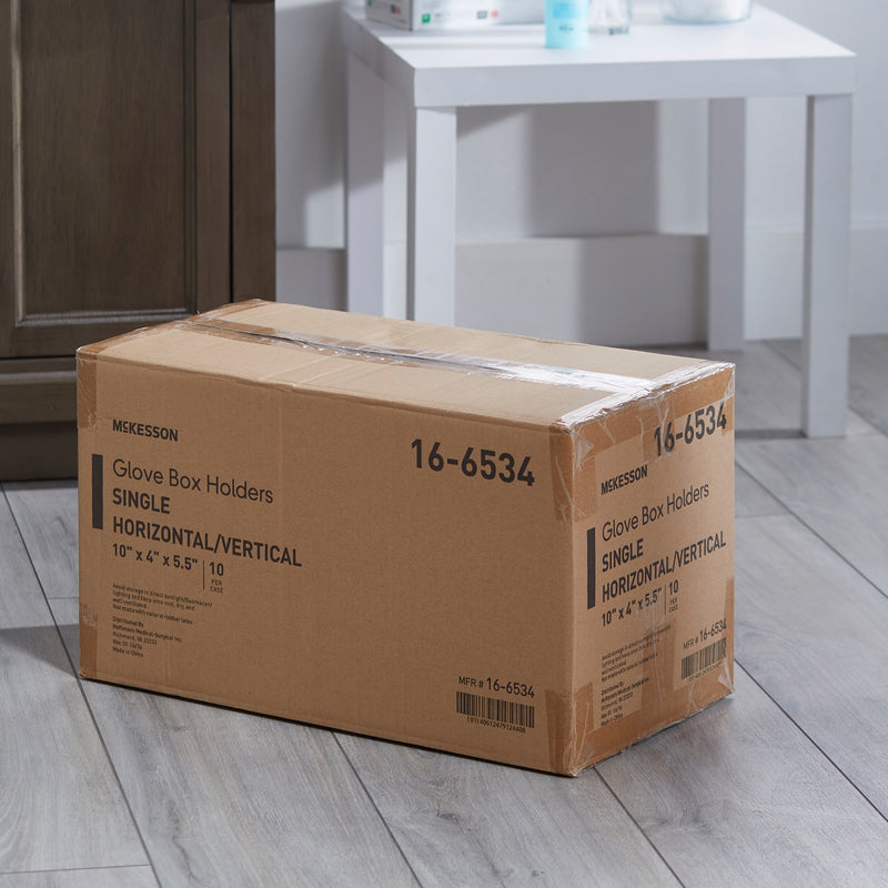 McKesson Glove Box Holder Horizontal or Vertical Mounted 1-Box Capacity Clear 4 X 5-1/2 X 10 Inch Plastic (464711_EA) 1/EA