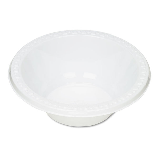 Tablemate® Plastic Dinnerware, Bowls, 12 oz, White, 125/Pack (TBL12244WH)