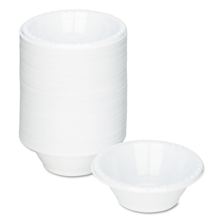 Tablemate® Plastic Dinnerware, Bowls, 5 oz, White, 125/Pack (TBL5244WH) Pack of 125