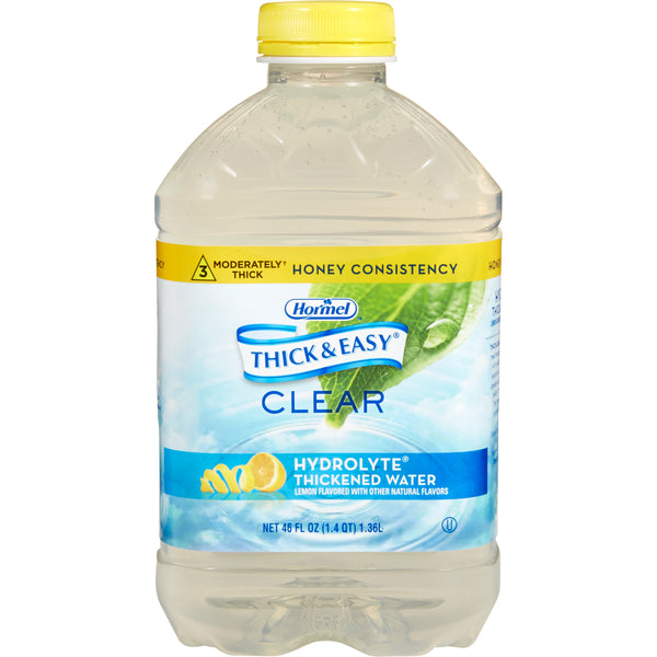 Thick & Easy® Hydrolyte® Thickened Water 46 oz. Bottle Lemon Flavor Liquid IDDSI Level 3 Moderately Thick/Liquidized (732818_EA) 1/EA