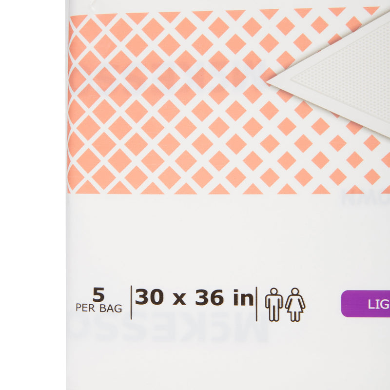 McKesson Ultimate Breathable Disposable Underpad 30 X 36 Inch Fluff / Polymer Heavy Absorbency (1075429_BG) 5/BG