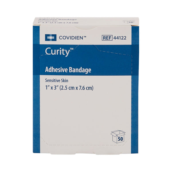 Curity™ Sensitive Skin Adhesive Strip 1 X 3 Inch Plastic Rectangle Tan Sterile (810230_CS) 1200/CS
