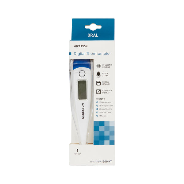 McKesson Digital Stick Thermometer Oral Probe Handheld (1125662_EA) 1/EA