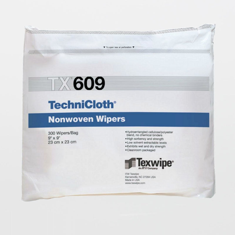 TechniCloth® Cleanroom Wipe ISO Class 5 - 8 300 Count Bag 9 X 9 Inch NonSterile Disposable (1137881_BG) 300/BG