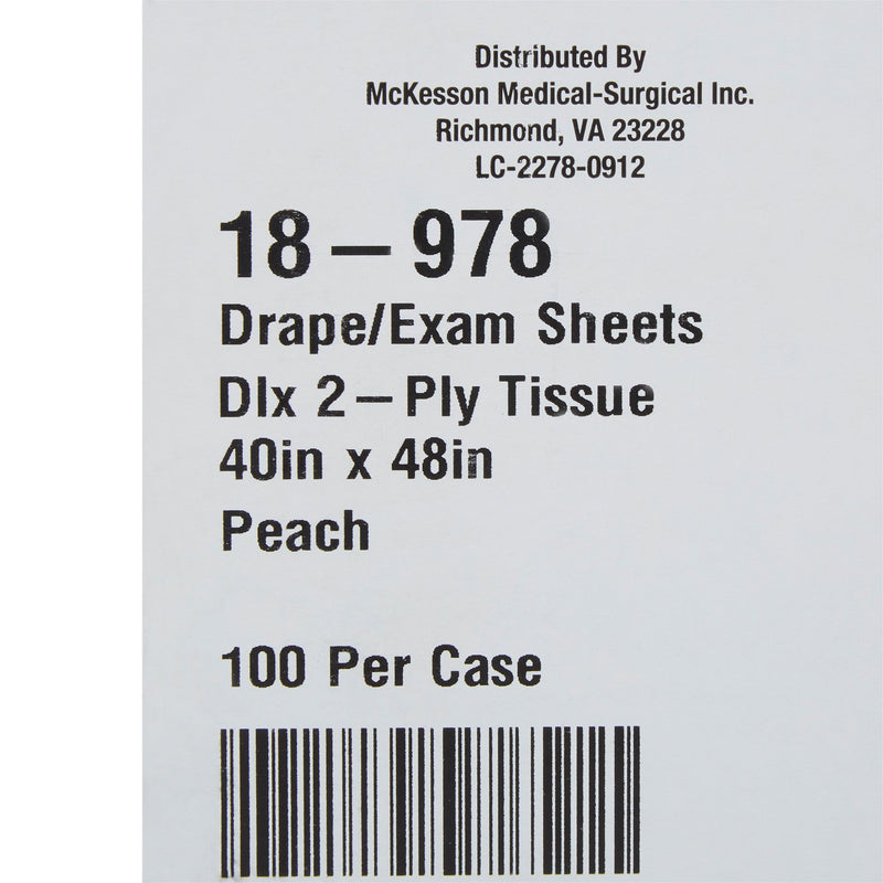 McKesson General Purpose Drape Physical Exam Drape 40 W X 48 L Inch NonSterile (194107_CS) 100/CS